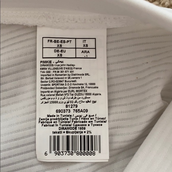 White Ribbed Skater Skirt - Picture 5 of 7